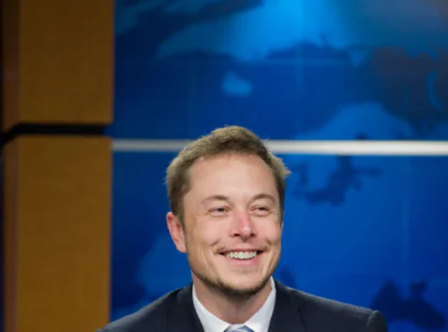 Elon Musk Smiling