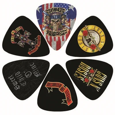 accessories:6 pack guns & roses picks