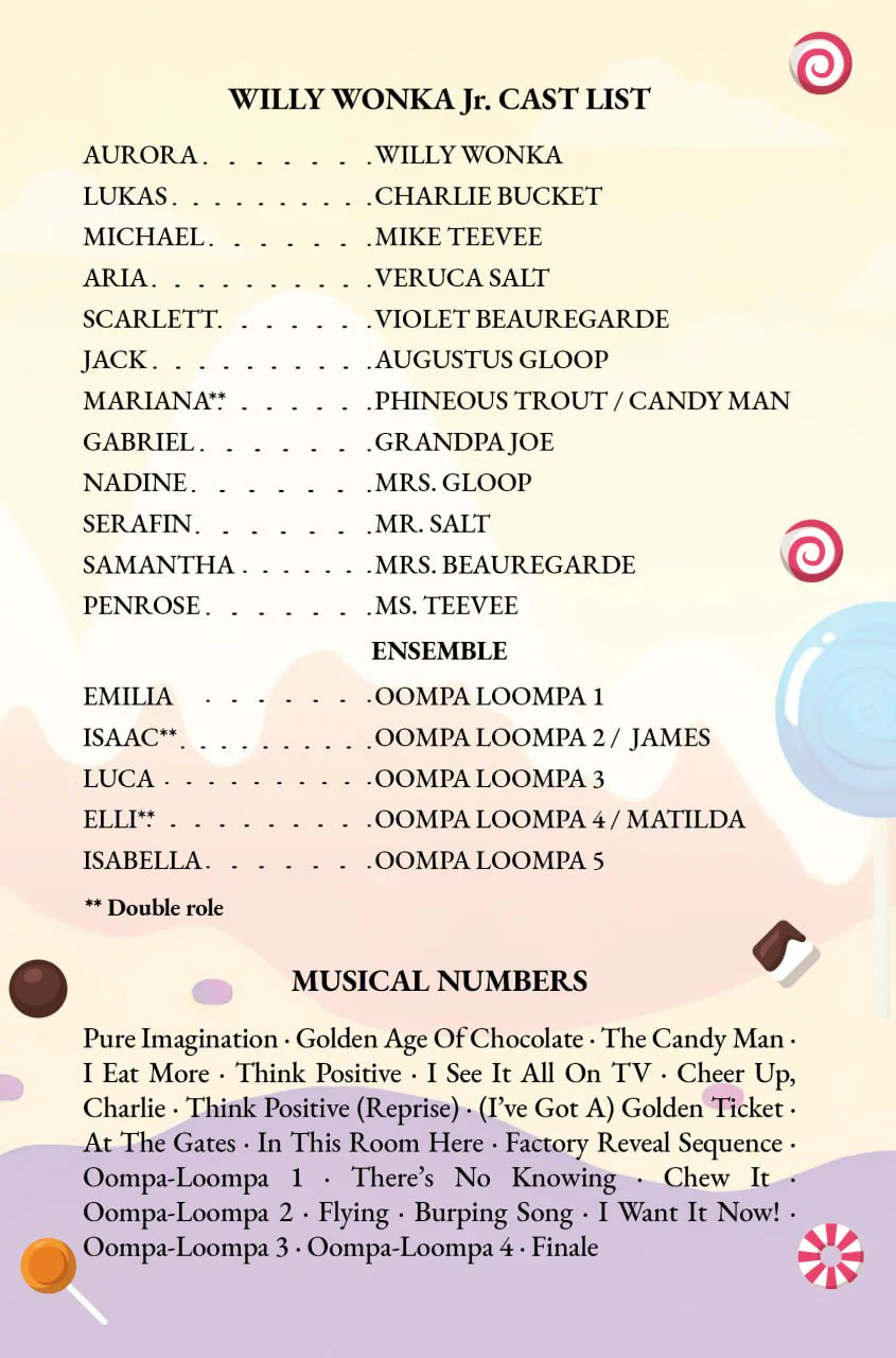 Musical Theatre Program PlayBill