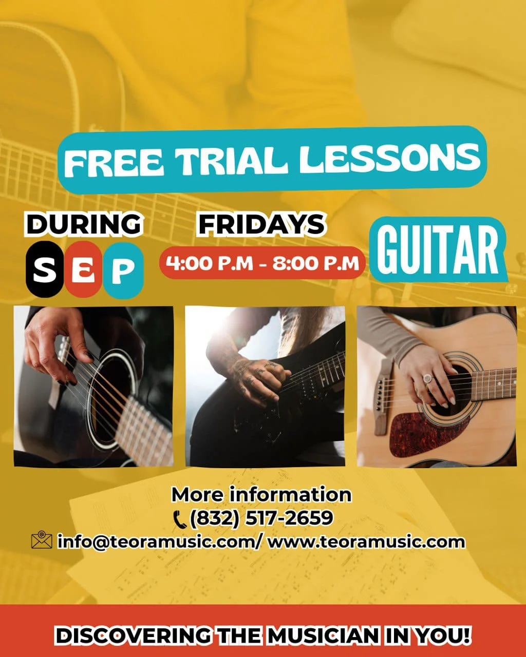 Free Trial Lessons - Discovering The Musician In You